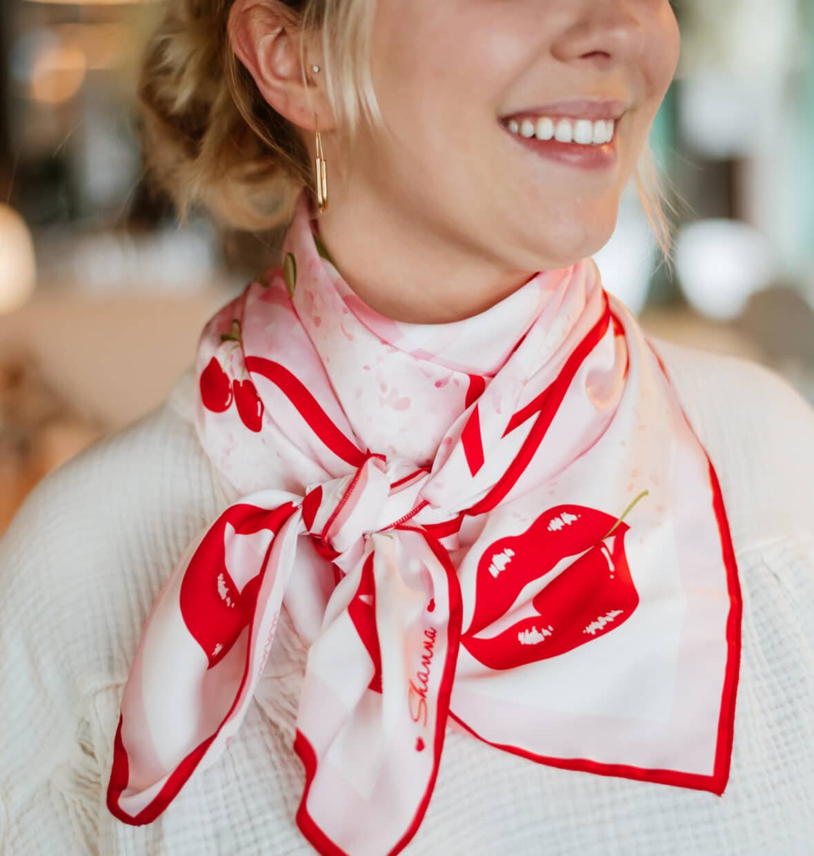 Carré LOVE “Cerise”